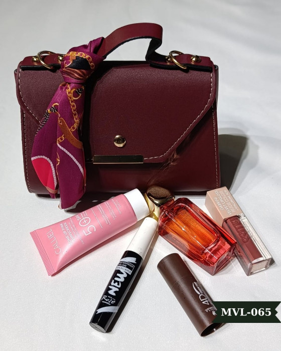 Vizon Fularlı Askılı El Çantası